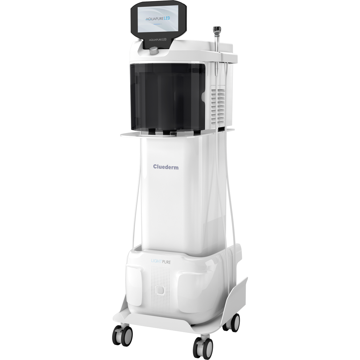 Aquapure LED, plateforme 4-en-1 dermabrasion + infusion + microneedling + LED