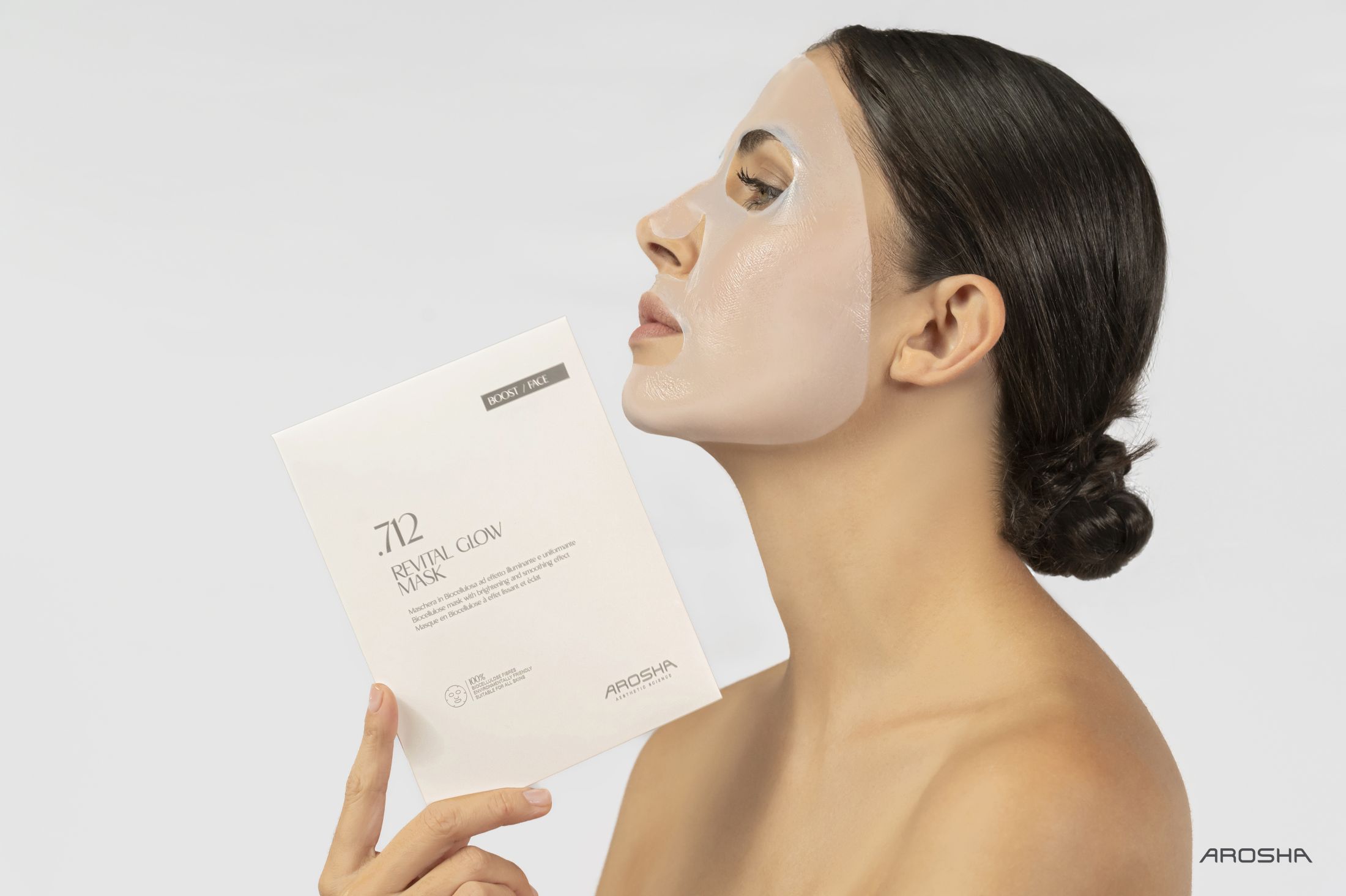 Masques biocellulose Arosha, protocoles visage anti-âge