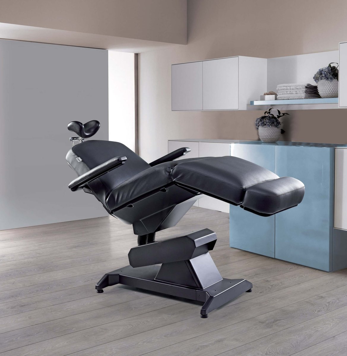 Lemi, fauteuil pour analyse et traitements capillaires en trichologie