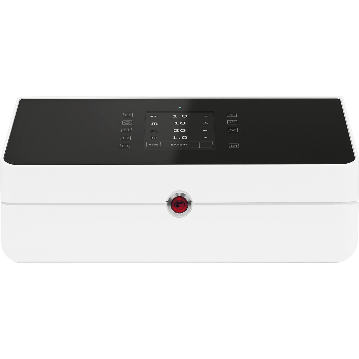QuadroStar® Asclepion, schéma HOPSL 532 nm + Yellow Laser 577 nm avec scanner