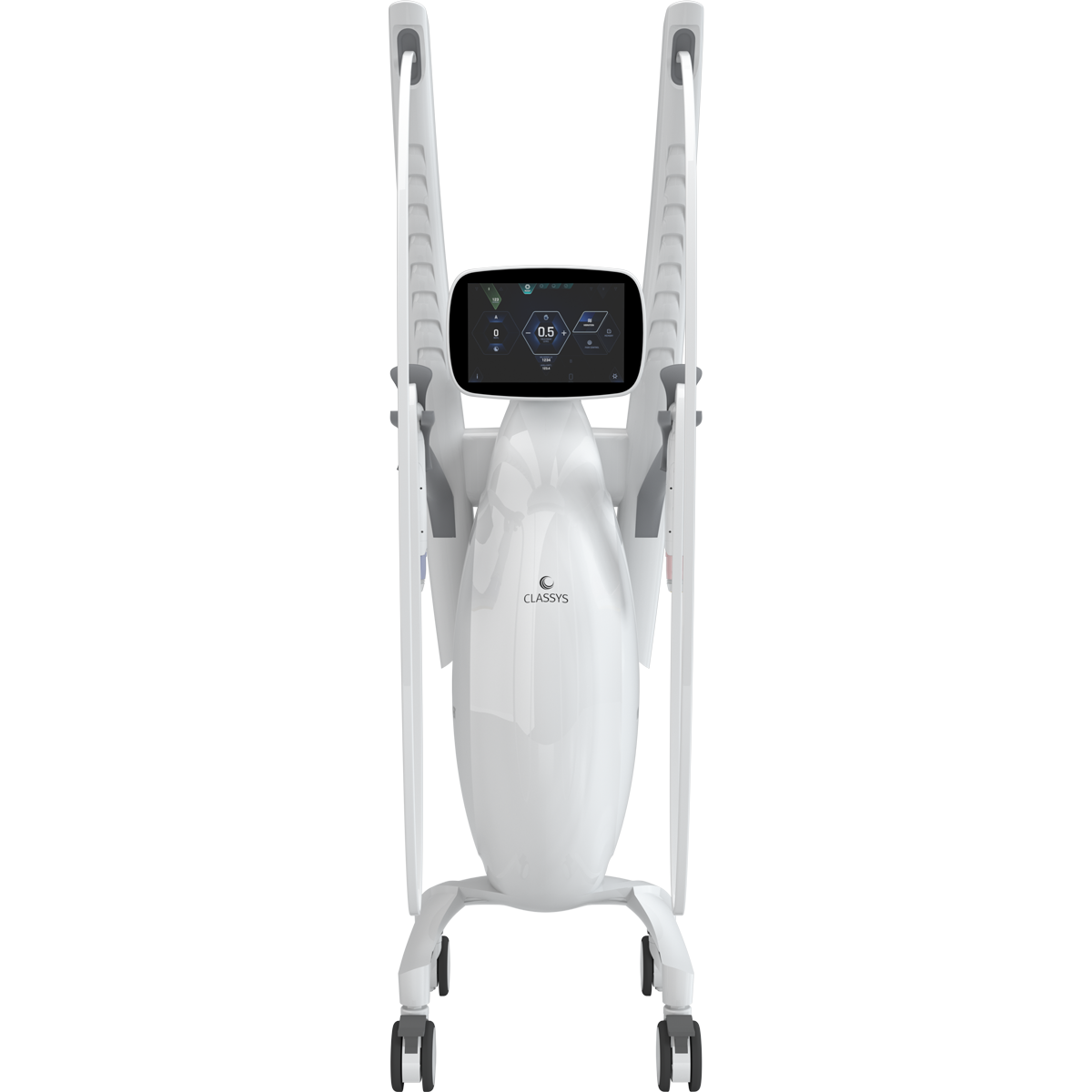 Volnewmer®, schéma RF monopolaire 6,78 MHz avec embouts et refroidissement par eau